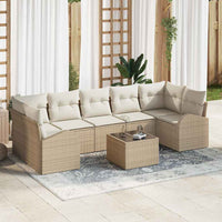 vidaXL Conjunto de Sofá de Jardim Preto 55 x 55 x 37 cm vime PE