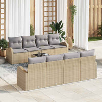 vidaXL Conjunto de Sofá de Jardim Preto 55 x 55 x 37 cm vime PE