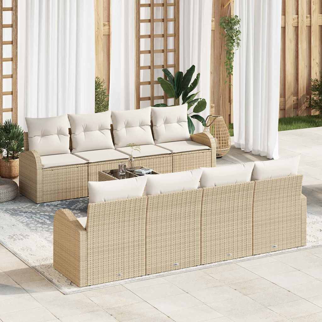 vidaXL Conjunto de Sofá de Jardim Preto 55 x 55 x 37 cm vime PE