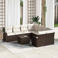 vidaXL Conjunto de Sofá de Jardim Preto 55 x 55 x 37 cm vime PE