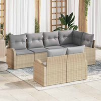 vidaXL Conjunto de Sofá de Jardim Preto vime PE