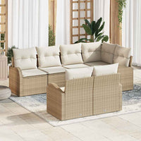 vidaXL Conjunto de Sofá de Jardim Preto vime PE