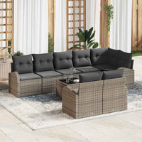 vidaXL Conjunto de Sofá de Jardim 8 pcs vime PE