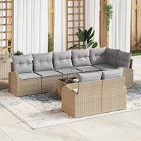 vidaXL Conjunto de Sofá de Jardim 8 pcs vime PE