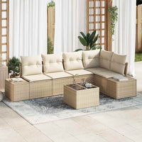 vidaXL Conjunto de Sofá de Jardim 5 pcs Preto vime PE