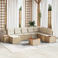 vidaXL Conjunto de Sofá de Jardim 8 pcs Preto Rattan Sintético