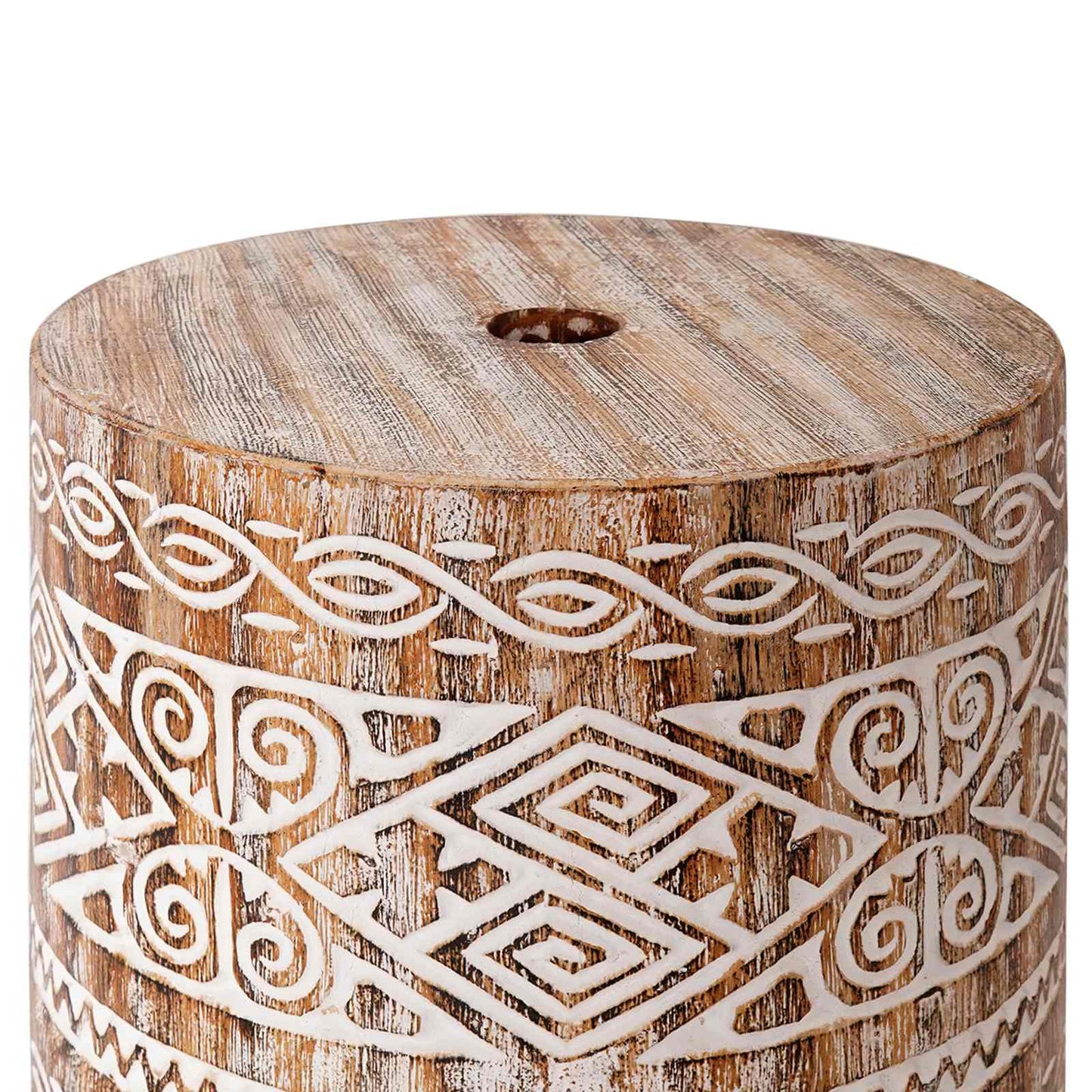 vidaXL Parasol Balinês com Base Creme 95 x 95 x 260 cm