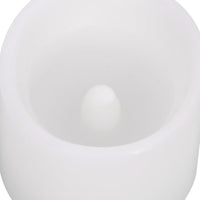 vidaXL Velas LED elétricas 24 pcs branco quente