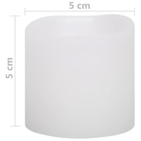 vidaXL Velas LED elétricas 24 pcs branco quente