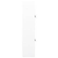 vidaXL Armário de escritório 90x40x180 cm aço branco