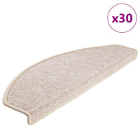 vidaXL Tapetes de escada 15 peças 56x17x3 cm antracite semicircular