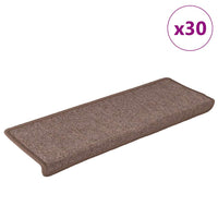 vidaXL Tapetes de escada 15 peças 65x21x4 cm antracite com borda retangular