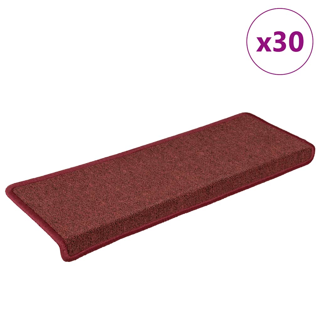 vidaXL Tapetes de escada 15 peças 65x21x4 cm antracite com borda retangular