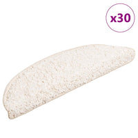 vidaXL Tapetes de escada 15 peças 56x17x3 cm cinza semicircular