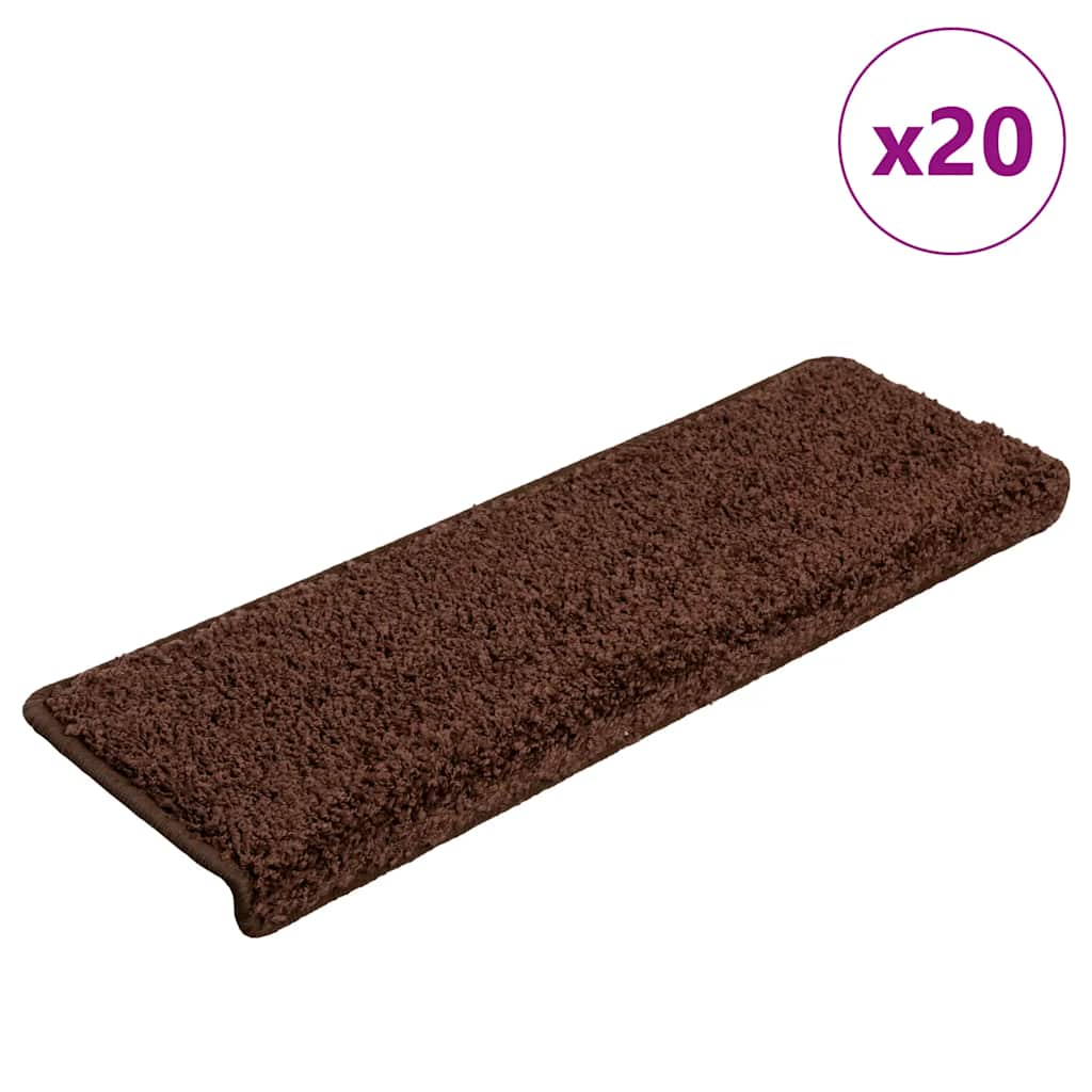 vidaXL Tapetes de escada 15 peças 65x21x4 cm cinza com borda retangular