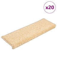 vidaXL Tapetes de escada 15 peças 65x21x4 cm cinza com borda retangular