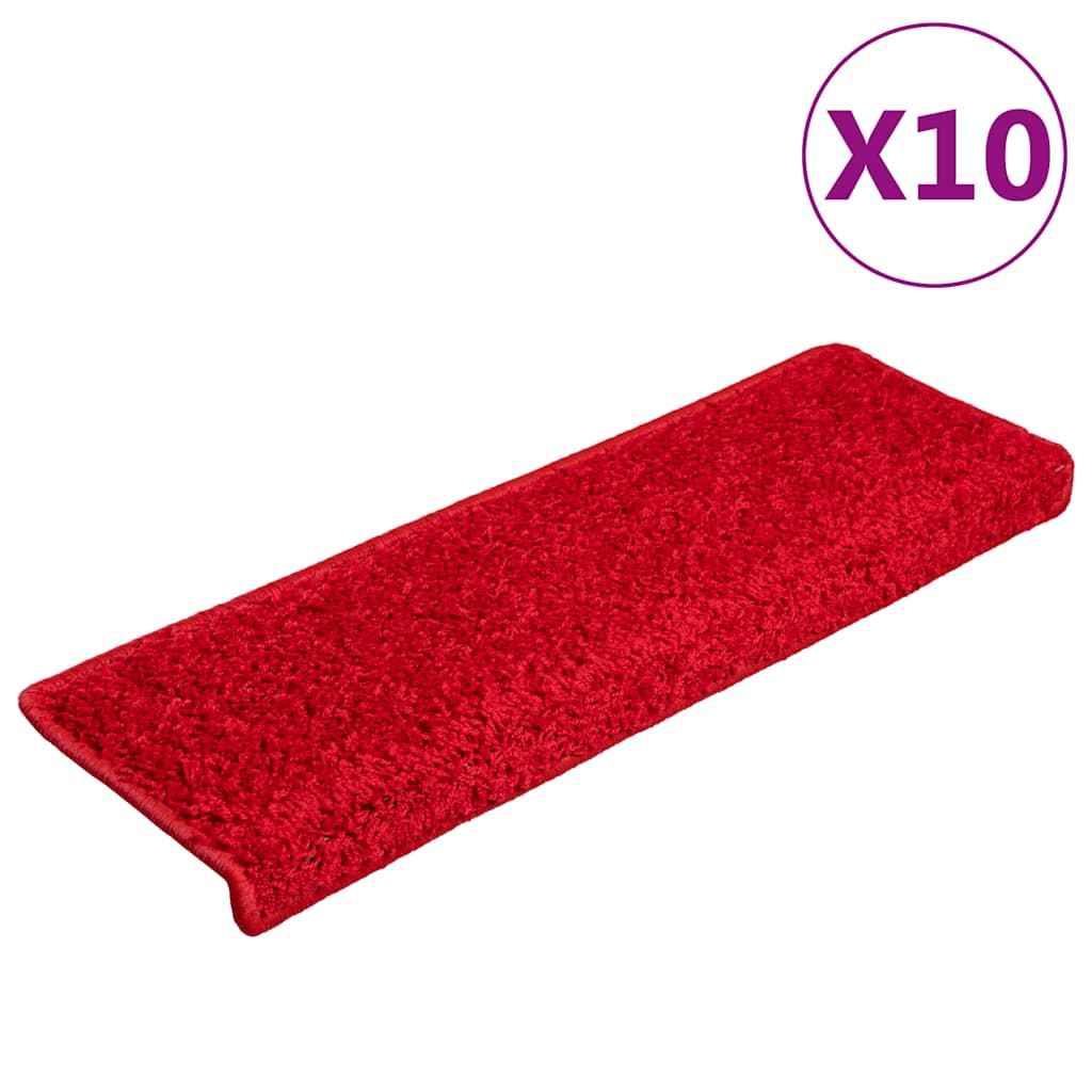 vidaXL Tapetes de escada 15 peças 65x21x4 cm cinza com borda retangular
