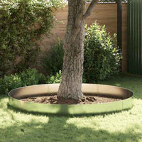 vidaXL Conjunto 5 painéis vedação relvado 100 x 14 cm aço galvanizado