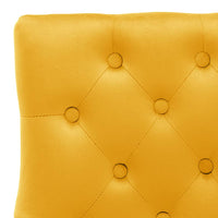 vidaXL Cadeiras de jantar 2 pcs veludo amarelo