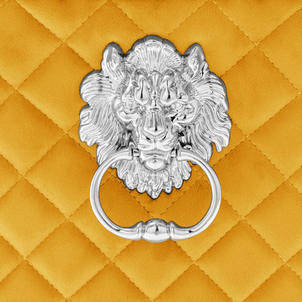 vidaXL Cadeiras de jantar 2 pcs veludo amarelo