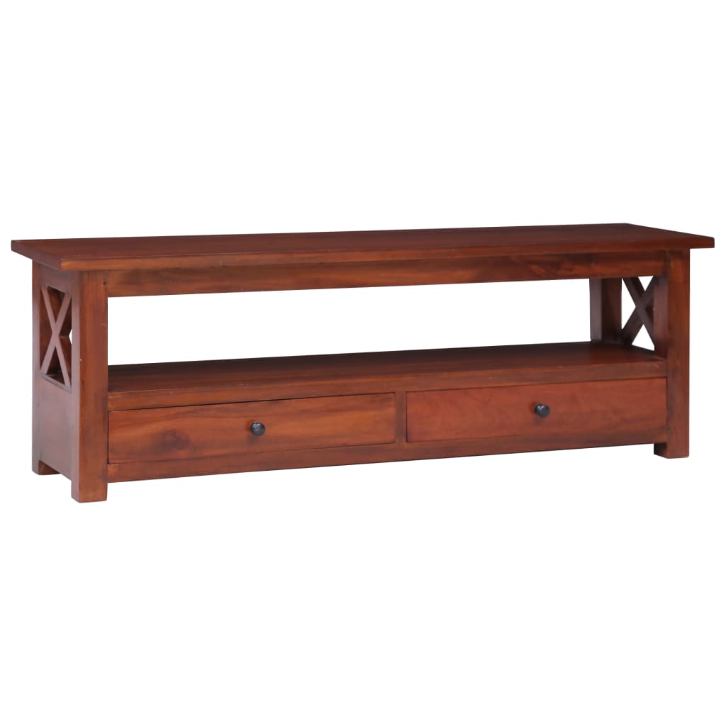 vidaXL Móvel de TV 120x30x40 cm madeira de mogno maciça