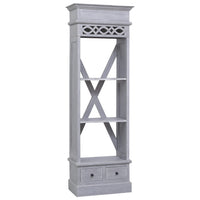 vidaXL Aparador alto 60x30x175 cm mogno maciço