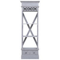 vidaXL Aparador alto 60x30x175 cm mogno maciço