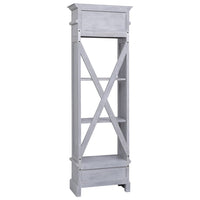 vidaXL Aparador alto 60x30x175 cm mogno maciço