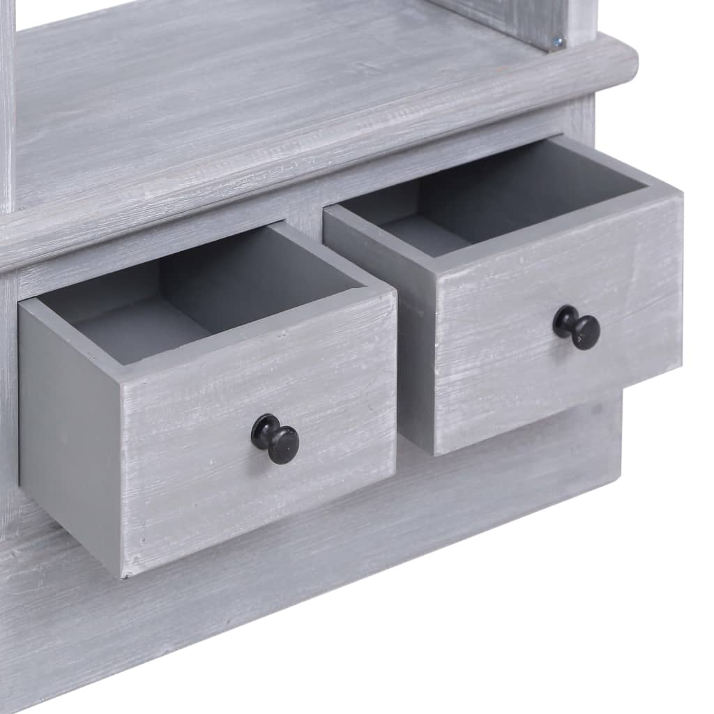 vidaXL Aparador alto 60x30x175 cm mogno maciço