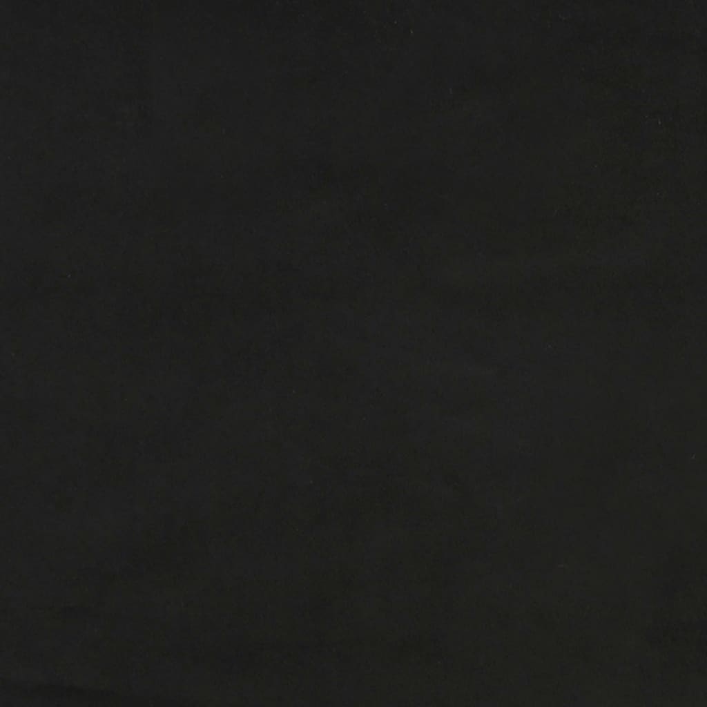 vidaXL Sofá-cama de 2 lugares veludo preto
