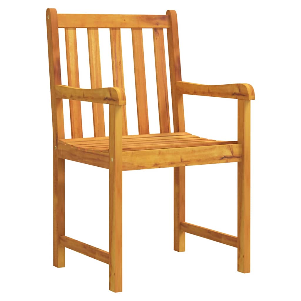 vidaXL Conjunto de Jantar para Jardim 3 pcs Castanho