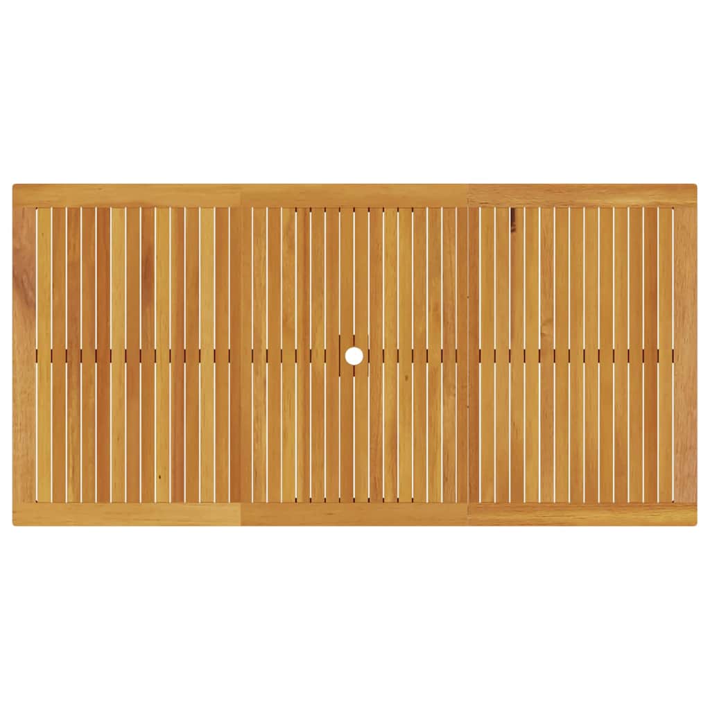 vidaXL Conjunto de Jantar para Jardim 7 pcs Castanho