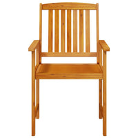 vidaXL Conjunto de Jantar para Jardim 7 pcs Castanho