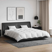 vidaXL Conjunto de Edredom com travesseiro 3 pcs Branco Pena de ganso