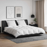 vidaXL Conjunto de Edredom com travesseiro 3 pcs Branco Pena de ganso