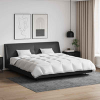 vidaXL Conjunto de Edredom com travesseiro 3 pcs Branco Pena de ganso