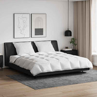 vidaXL Conjunto de Edredom com travesseiro 3 pcs Branco Pena de ganso