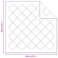 vidaXL Edredom de Inverno com travesseiro 3 pcs Branco Microfibra