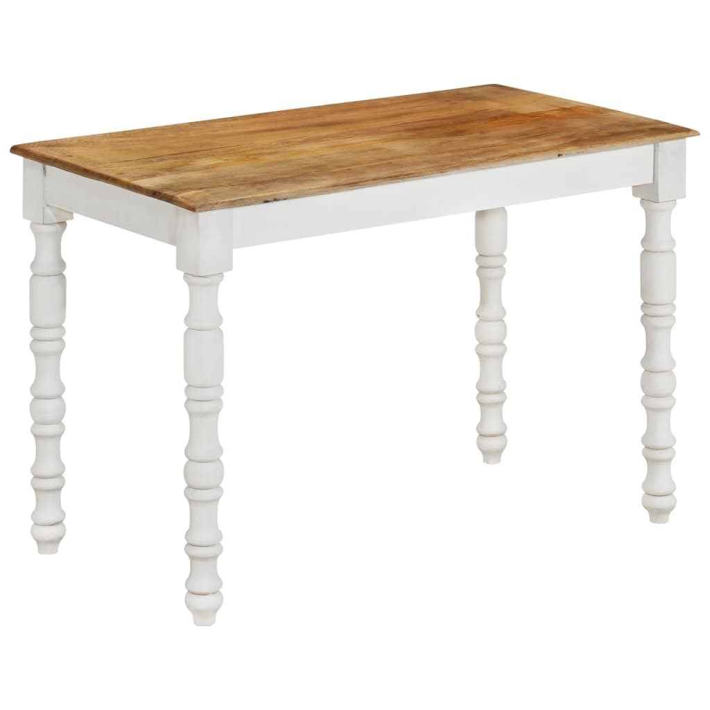 vidaXL Mesa de jantar 110x60x76 cm madeira de mangueira maciça