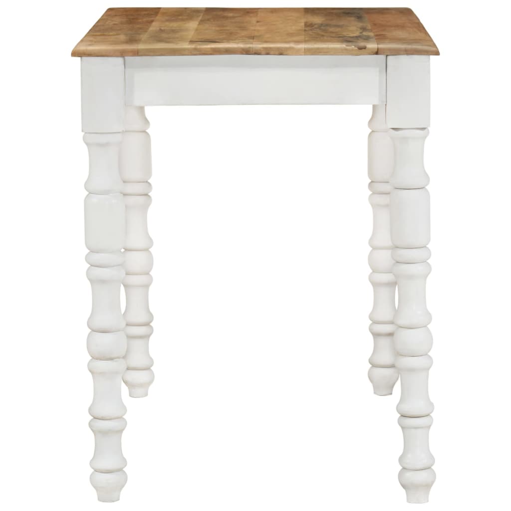 vidaXL Mesa de jantar 110x60x76 cm madeira de mangueira maciça