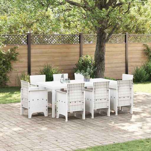 vidaXL Conjunto de Jantar para Jardim 9 pcs Antracite Polipropileno