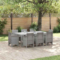 vidaXL Conjunto de Jantar para Jardim 9 pcs Antracite Polipropileno