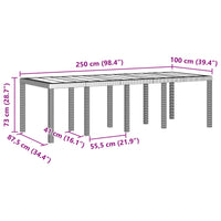 vidaXL Conjunto de Jantar para Jardim 11 pcs Antracite Polipropileno