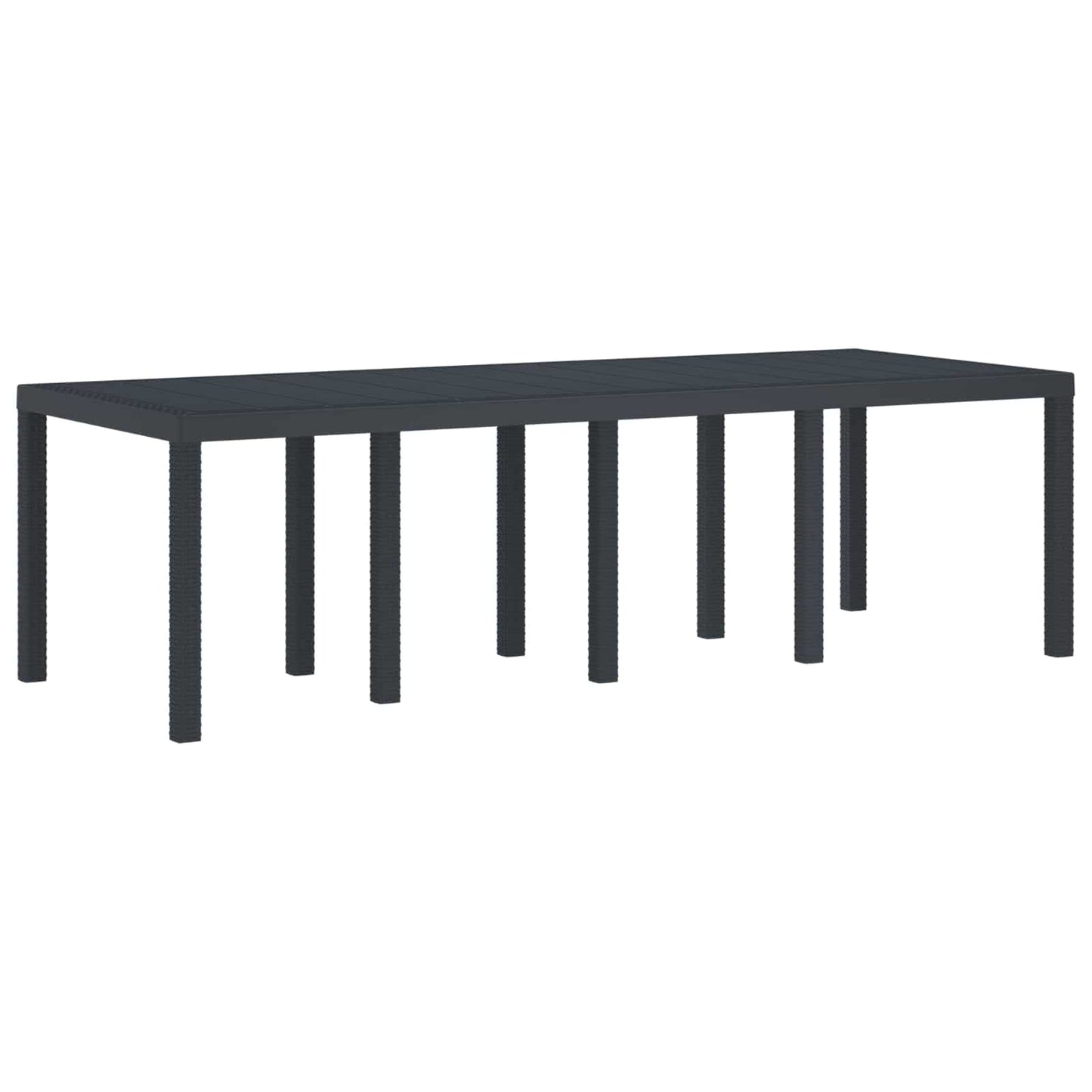 vidaXL Conjunto de Jantar para Jardim 11 pcs Antracite Polipropileno