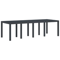 vidaXL Conjunto de Jantar para Jardim 11 pcs Antracite Polipropileno