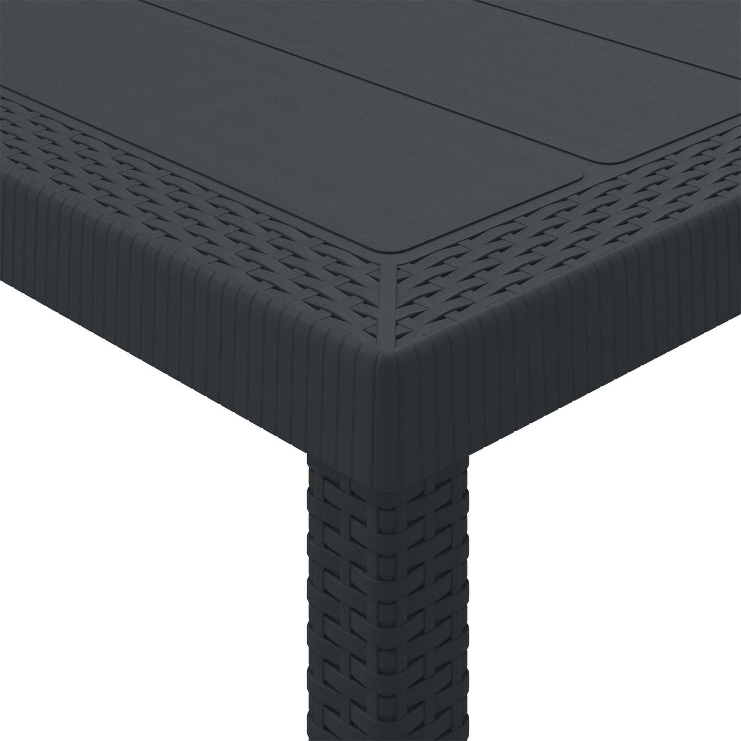 vidaXL Conjunto de Jantar para Jardim 11 pcs Antracite Polipropileno