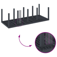 vidaXL Conjunto de Jantar para Jardim 11 pcs Antracite Polipropileno
