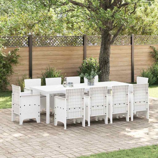 vidaXL Conjunto de Jantar para Jardim 11 pcs Antracite Polipropileno