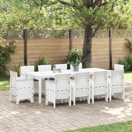 vidaXL Conjunto de Jantar para Jardim 11 pcs Antracite Polipropileno