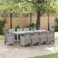 vidaXL Conjunto de Jantar para Jardim 11 pcs Antracite Polipropileno